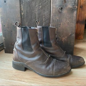 Womens Ariat 4LR Leather Zip-Up Boot Size 9B